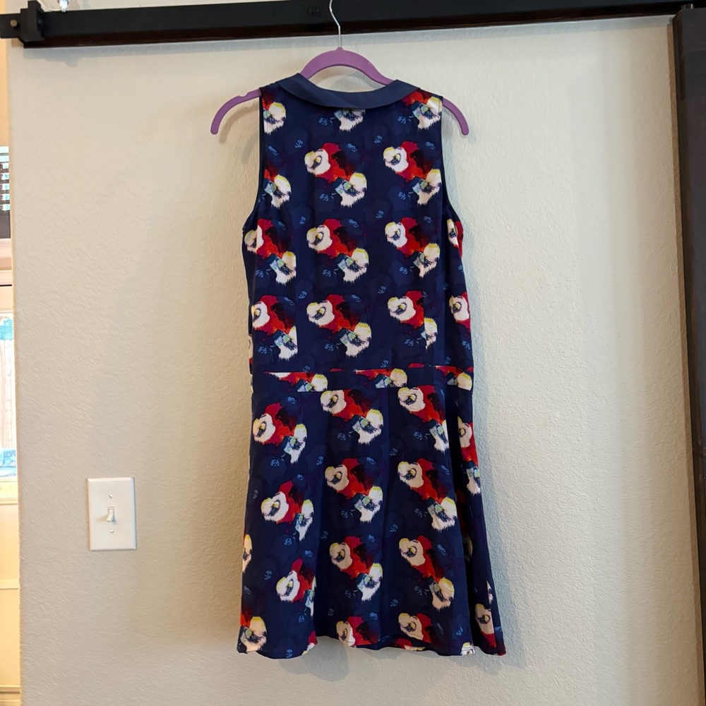Original Penguin Navy Peter Pan Collar Sleeveless Dress 10 - Picture 2 of 4